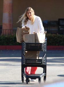 Gabrielle Reece in a White Hoody