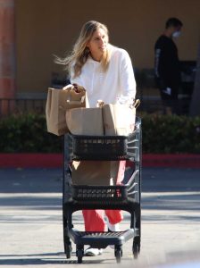 Gabrielle Reece in a White Hoody