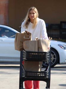 Gabrielle Reece in a White Hoody