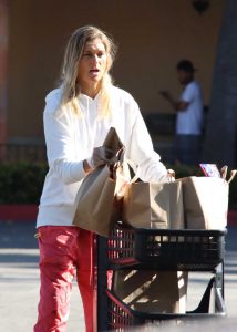 Gabrielle Reece in a White Hoody