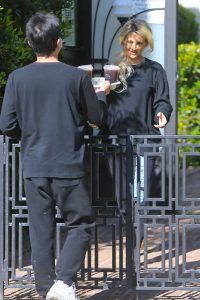 Holly Madison in a Black Sweatshirt
