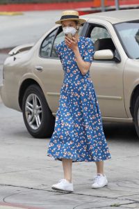 Jaime King in a Straw Hat