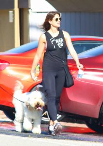 Jillian Michaels in a Black Leggings