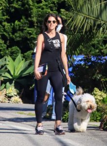 Jillian Michaels in a Black Leggings