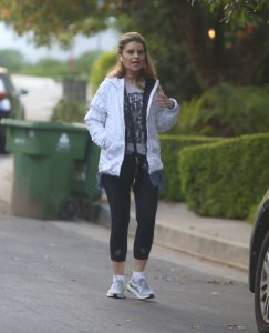 Maria Shriver in a White Jacket