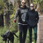 Robin Wright Walks Her Dog Out with Clement Giraudet in Santa Monica 04/13/2020