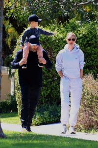 Rosie Huntington-Whiteley in a White Sweatsuit