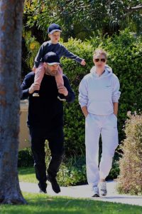 Rosie Huntington-Whiteley in a White Sweatsuit