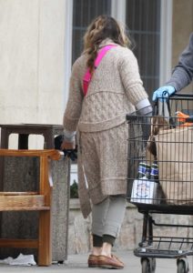 Sarah Jessica Parker in a Tan Cardigan