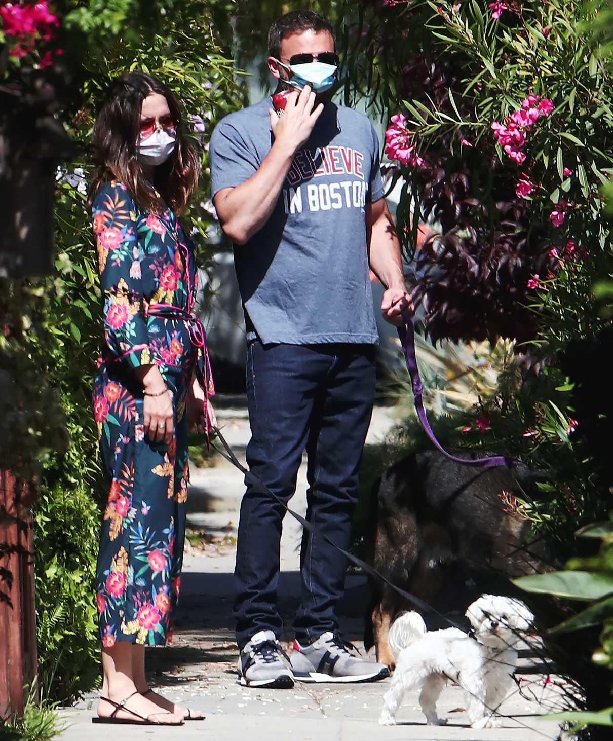 Ana de Armas in a Floral Dress Was Seen Out with Ben Affleck in Venice ...