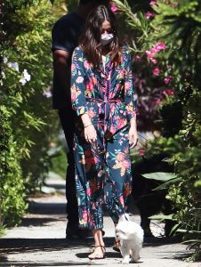 Ana de Armas in a Floral Dress