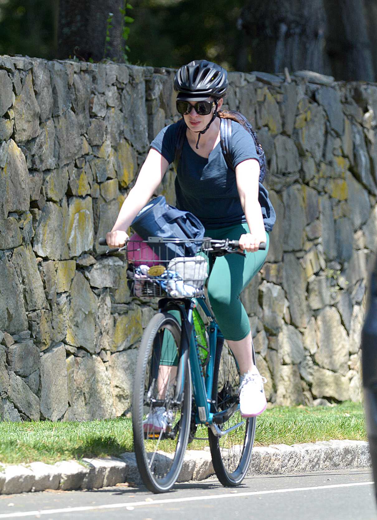 Anne Hathaway in a White Sneakers