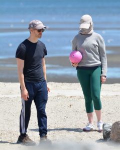 Anne Hathaway in a White Sneakers