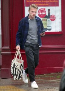 Ben Hardy in a White Sneakers