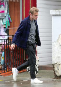 Ben Hardy in a White Sneakers