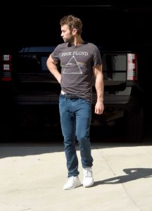 Chace Crawford in a Brown Tee