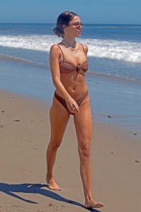 Delilah Hamlin in a Tan Bikini