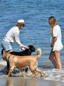 Dylan Penn in a Short White Dress