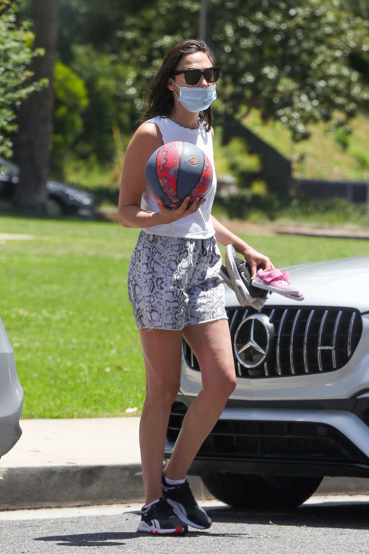Gal Gadot in a Protective Mask