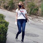 Heather Graham in a White Tee Was Seen Out in Los Angeles 05/13/2020