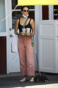 Jordana Brewster in a Pink Pants