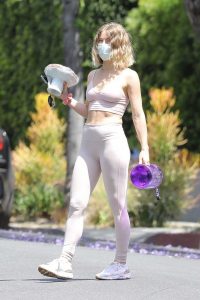 Julianne Hough in a Protective Mask