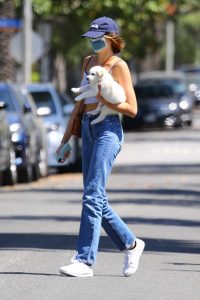 Kaia Gerber in a White Top