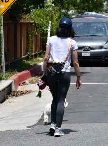 Lucy Hale in a White Tee