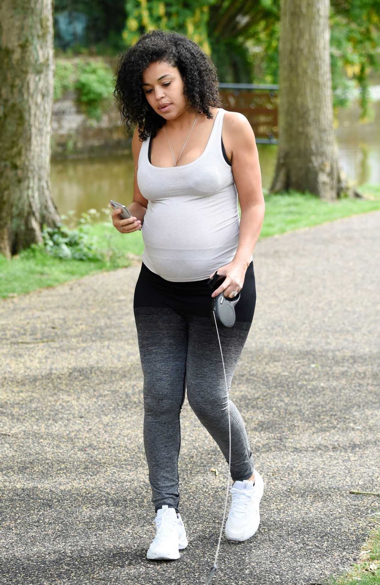 Sarah-Jane Crawford in a White Sneakers
