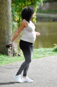 Sarah-Jane Crawford in a White Sneakers