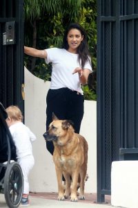 Shay Mitchell in a White Tee