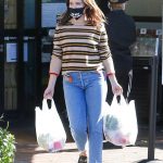 Sophia Bush in a Striped Sweater Was Seen Out in West Hollywood 05/21/2020