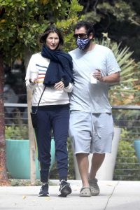 Adam Sandler in a Protective Mask