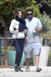 Adam Sandler in a Protective Mask