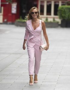 Amanda Holden in a Pink Suit