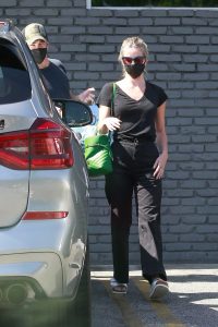 Annabelle Wallis in a Protective Mask