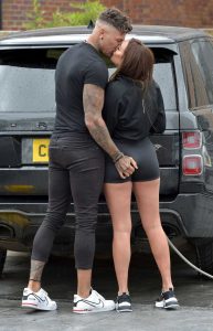 Charlotte Crosby in a Black Spandex Shorts