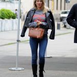 Diletta Leotta in a Black Jacket Was Seen Out in Milan 06/10/2020