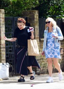 Helena Bonham Carter in a Black Tee