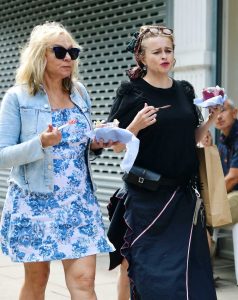 Helena Bonham Carter in a Black Tee