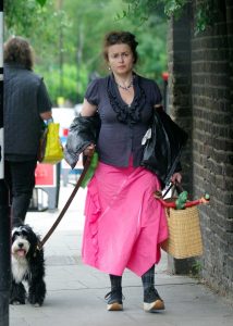 Helena Bonham Carter in a Pink Skirt