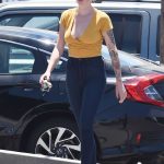 Ireland Baldwin in a Yellow Top Was Seen Out in Los Angeles 06/11/2020