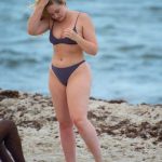 Iskra Lawrence in Bikini on the Beach in Miami 06/27/2020