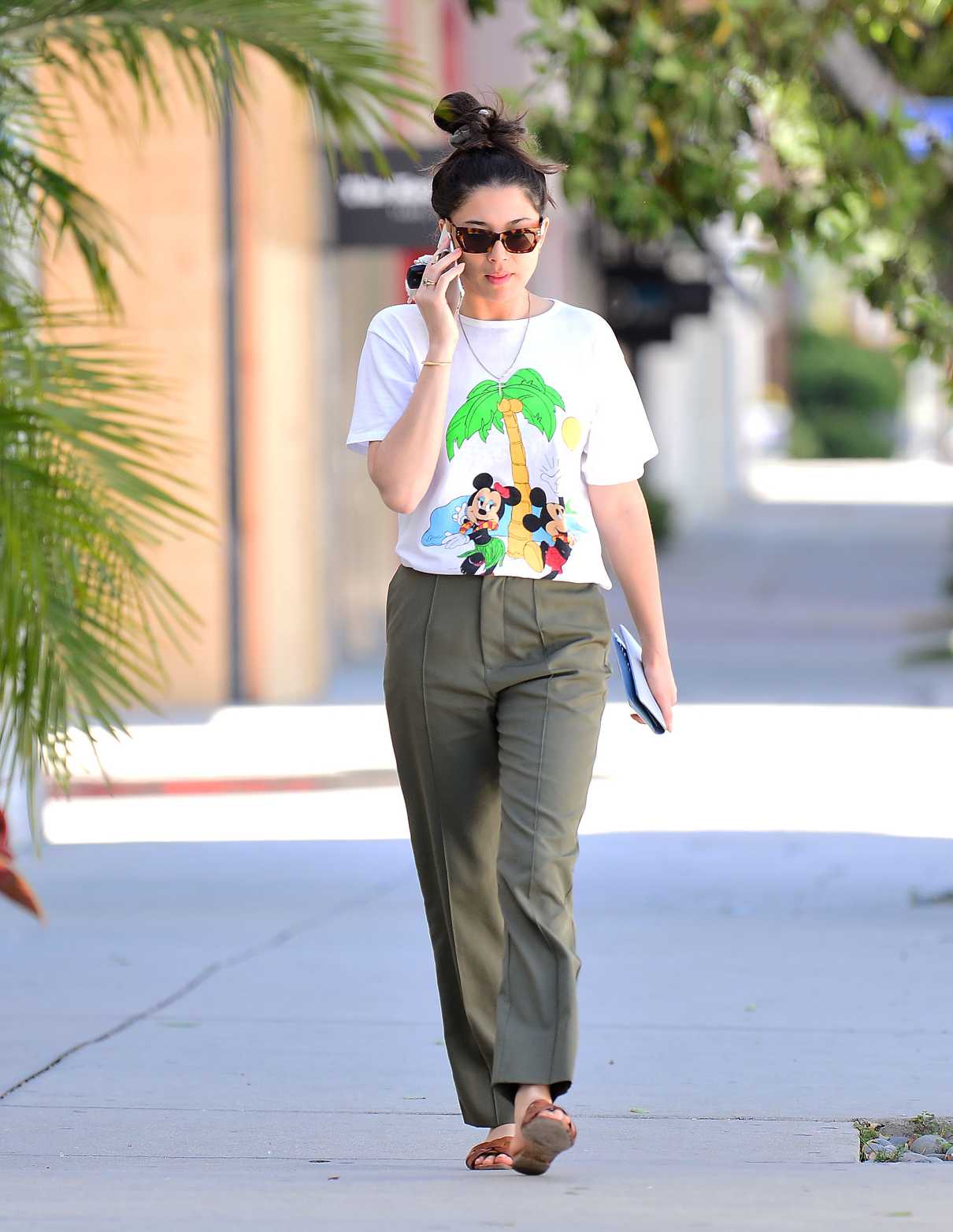 Jessica Gomes in a White Tee