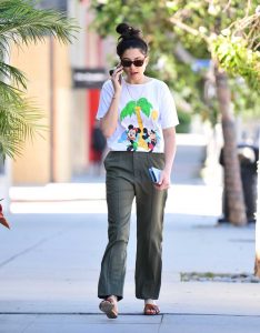 Jessica Gomes in a White Tee