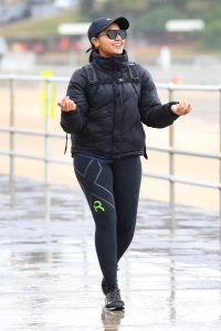 Jessica Mauboy in a Black Cap