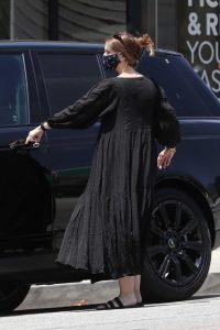 Katherine Schwarzenegger in a Black Dress