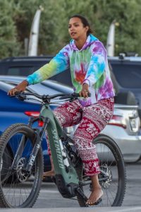 Lais Ribeiro in a Full Colour Hoody