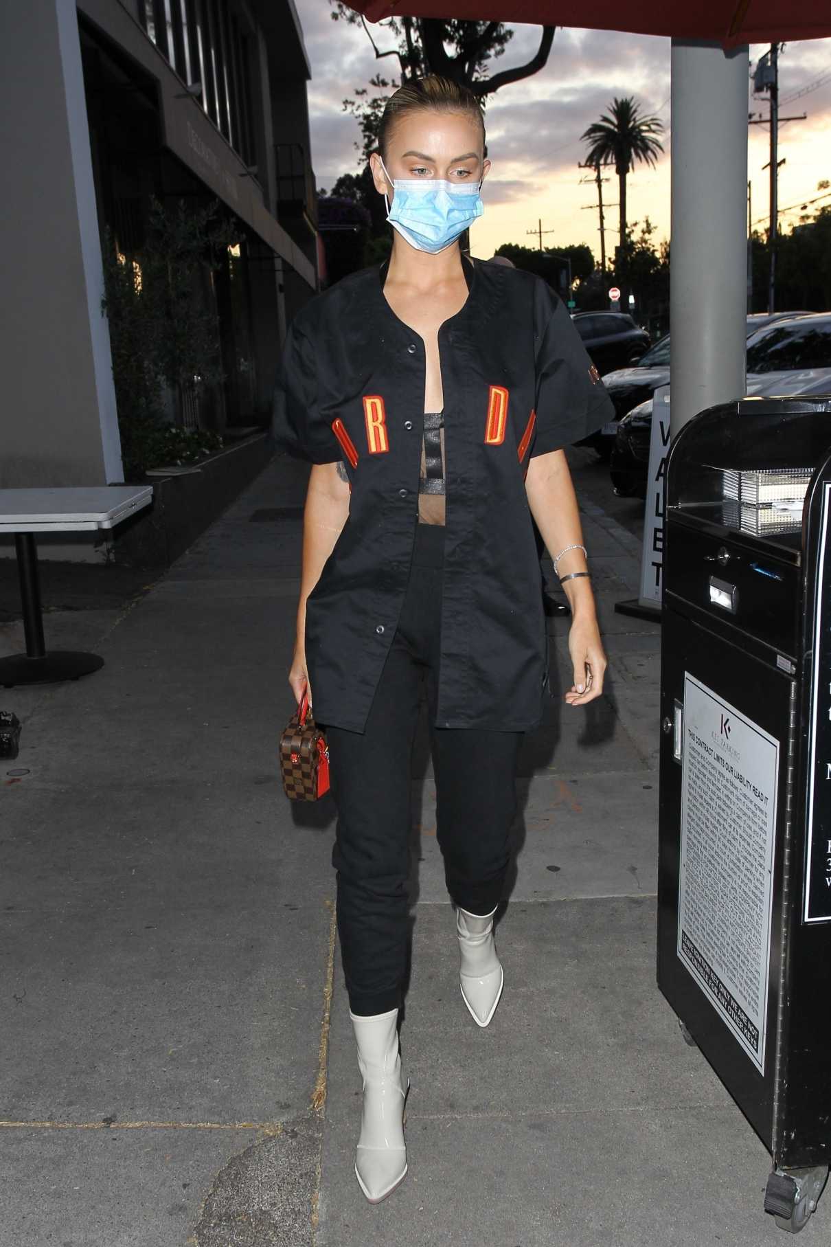 Lala Kent in a Protective Mask