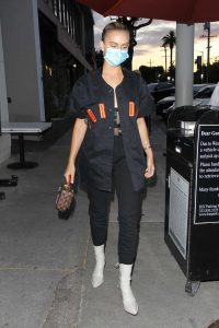 Lala Kent in a Protective Mask
